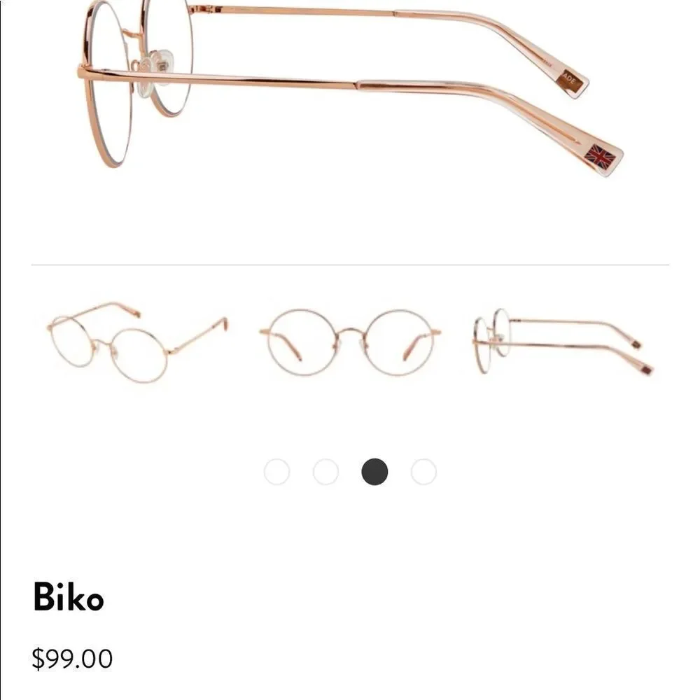 NIB Scojo BluLite Glasses - Rose Gold- Biko